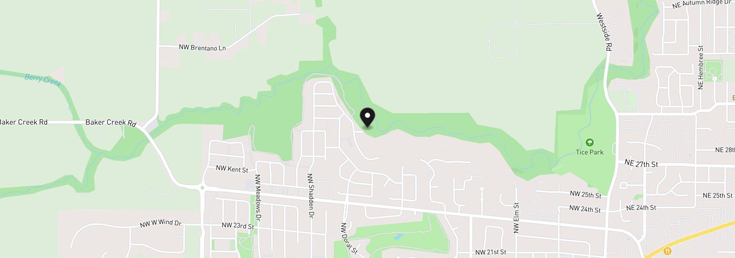 Map showing the location of 1437 NW Cato Ct 41, McMinnville, OR 97128