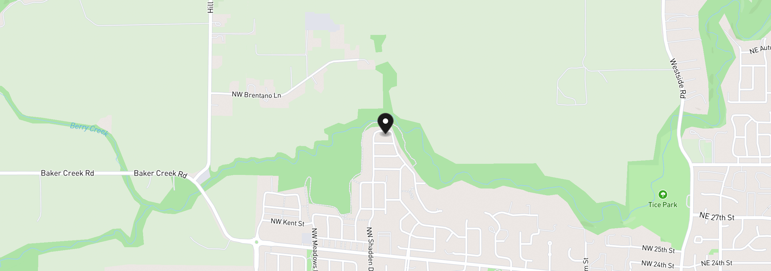 Map showing the location of 1548 NW Pinehurst Dr 107, McMinnville, OR 97128