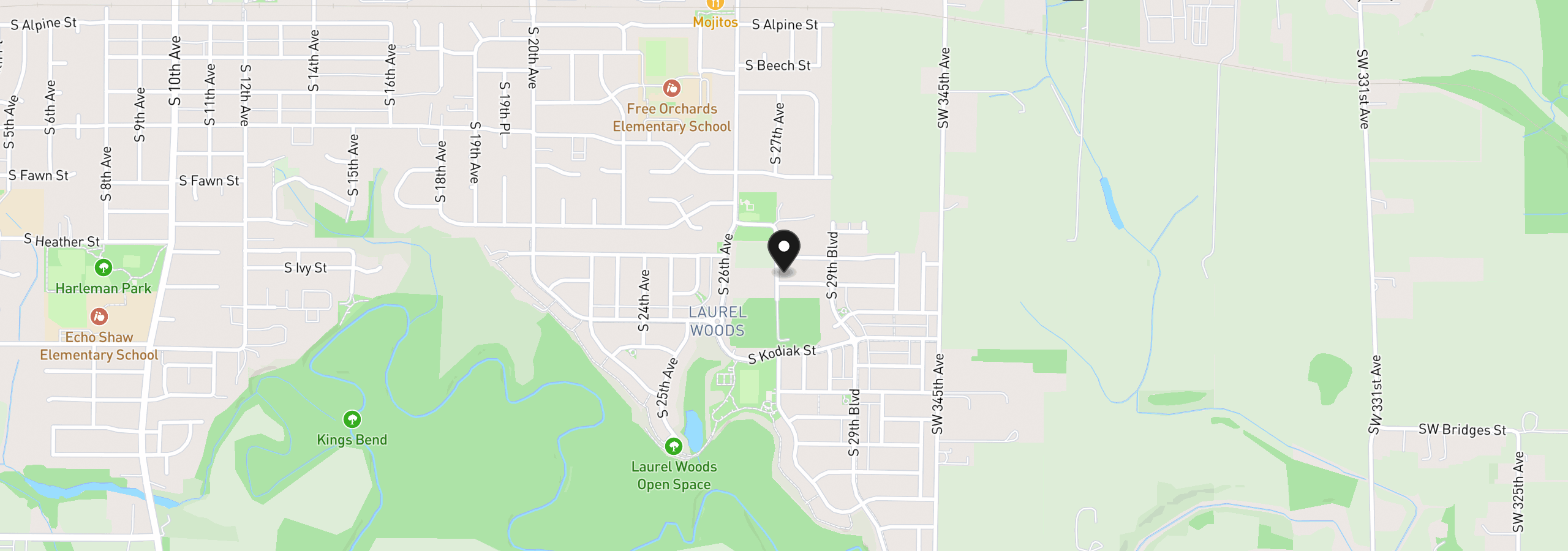 Map showing the location of 2702 S Ivy St 833, Cornelius, OR 97113