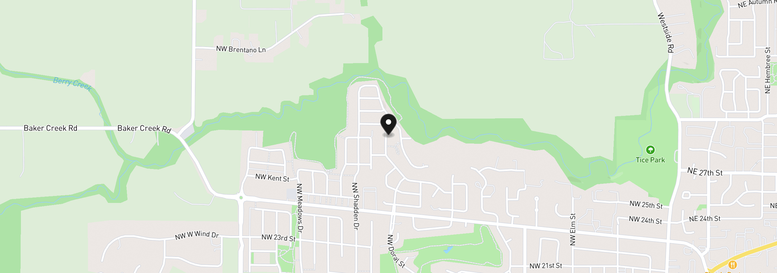 Map showing the location of 2922 NW Pinot Noir Dr 20, McMinnville, OR 97128