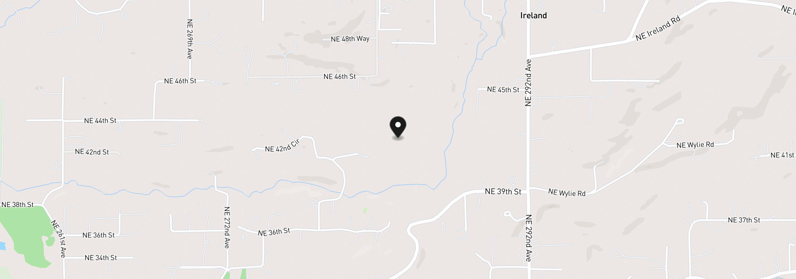 Map showing the location of NE 43rd Cir Lot 5, Camas, Wa 98607