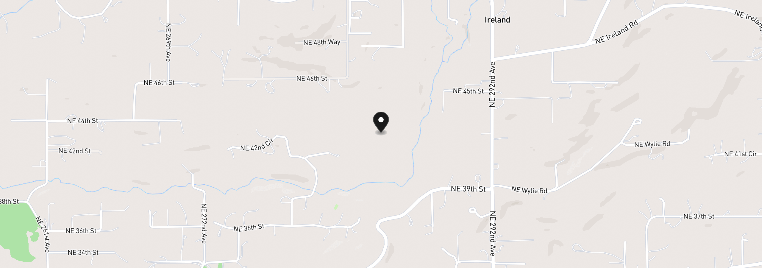 Map showing the location of NE 43rd Cir Lot 6, Camas, Wa 98607