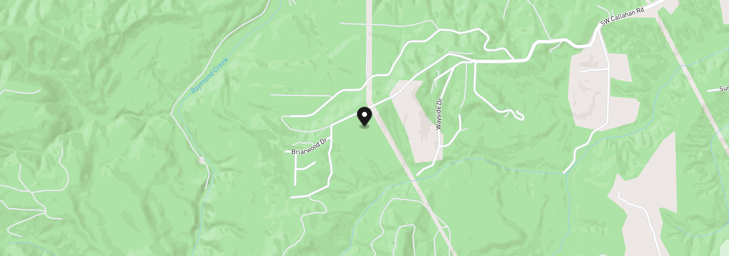 Map showing the location of Callahan 27, Scappoose, OR 97056