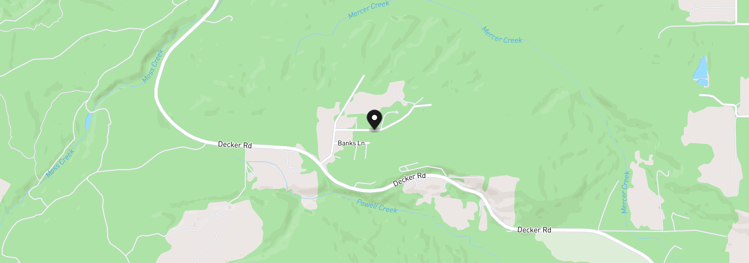 Map showing the location of 23940 SW Grass Heights Dr, Corvallis, OR 97333