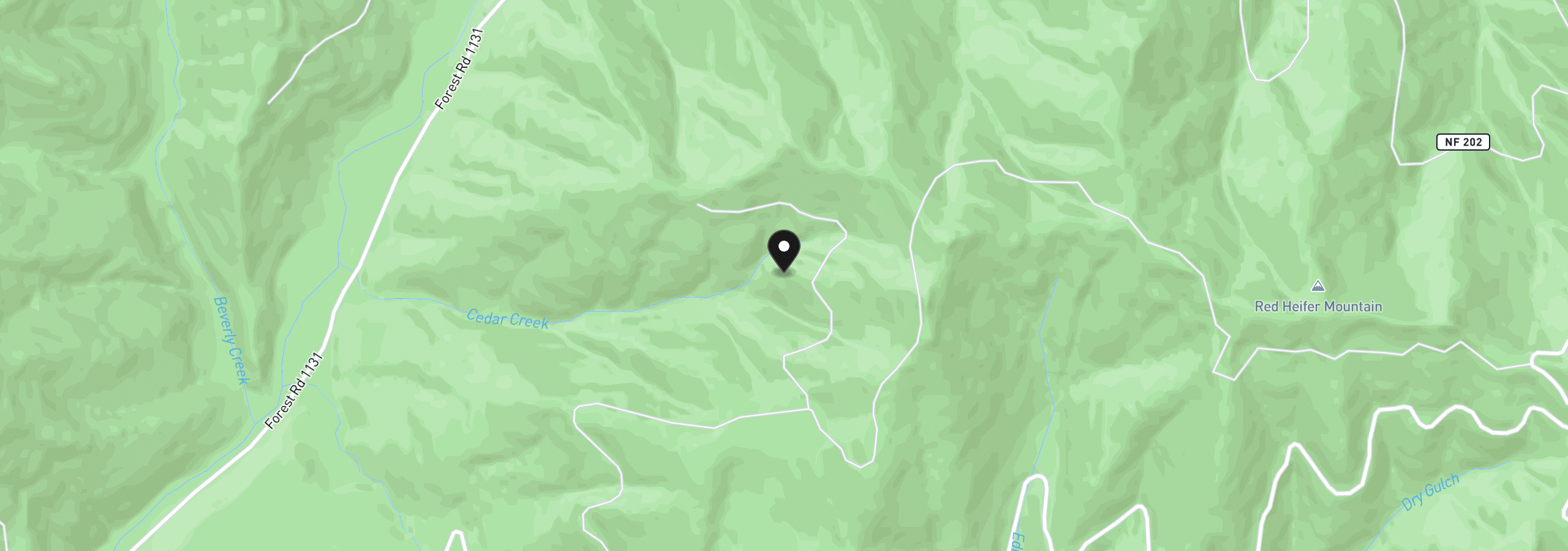 Map showing the location of 0 Nfd 305 Rd, Sweet Home, OR 97386