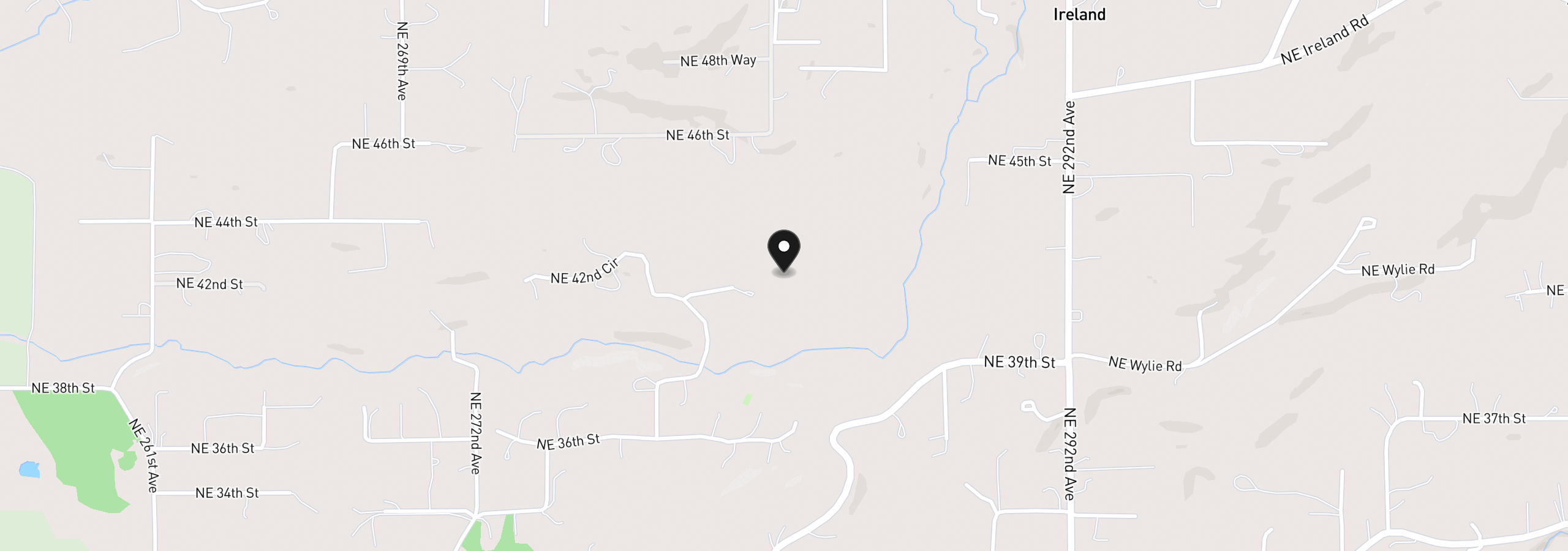 Map showing the location of NE 43rd Cir Lot 4, Camas, Wa 98607