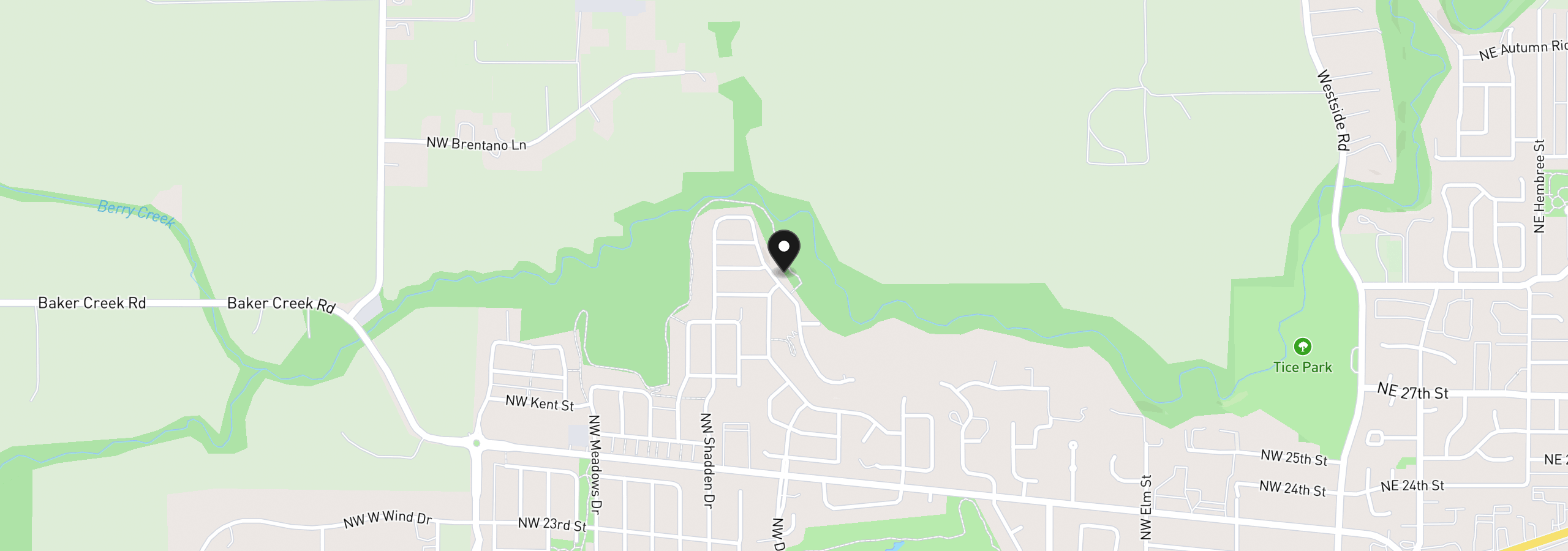 Map showing the location of 3046 NW Pinehurst Dr 46, McMinnville, OR 97128