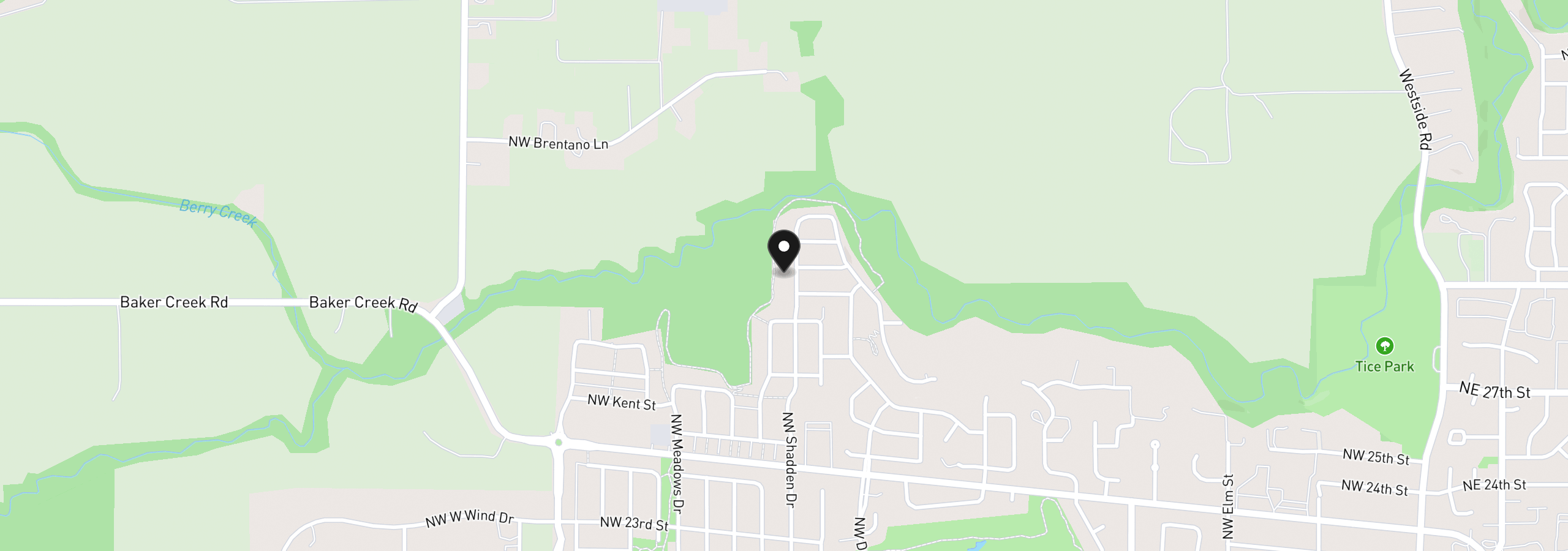 Map showing the location of 3063 NW Shadden Dr 60, McMinnville, OR 97128