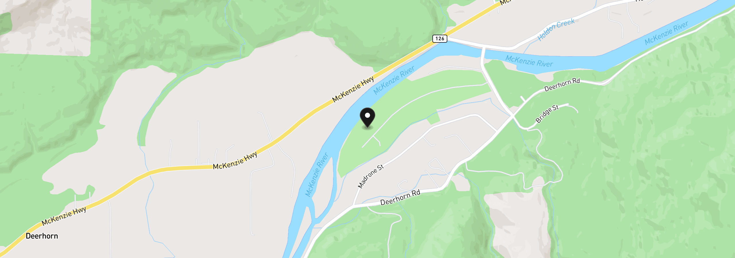 Map showing the location of 0 Omlid Dr 11, Springfield, OR 97478