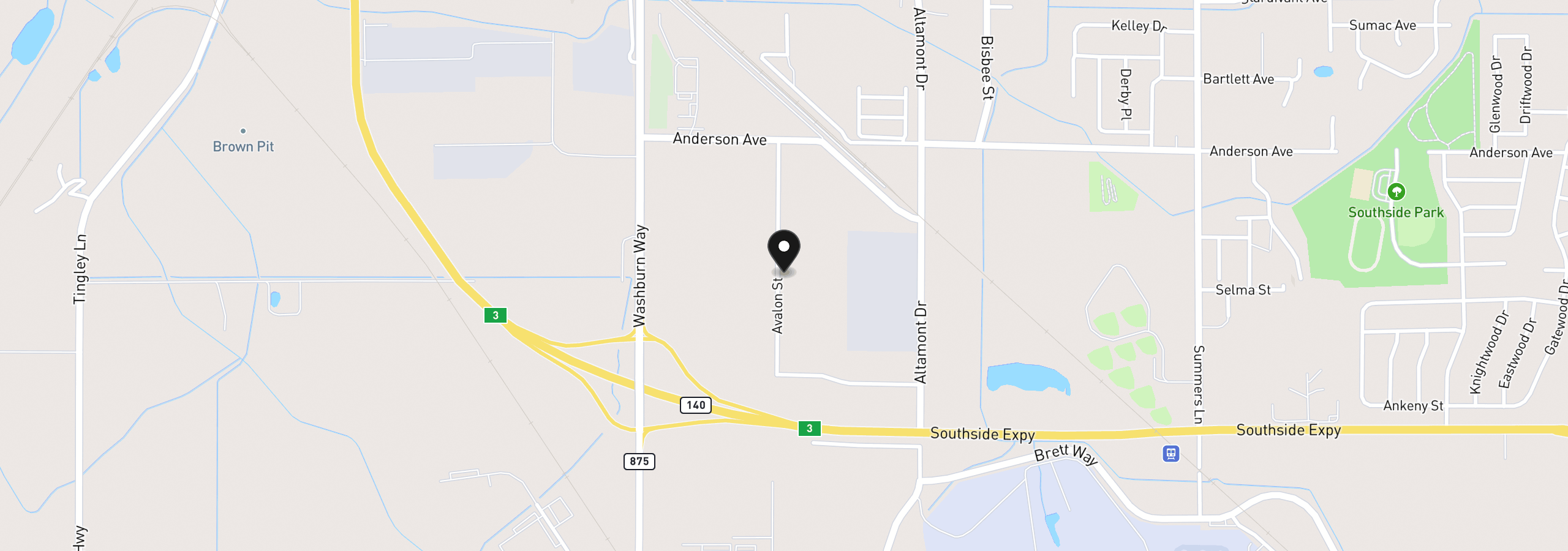 Map showing the location of Avalon St 20, Klamath Falls, OR 97603