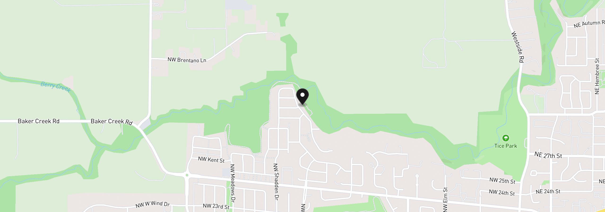 Map showing the location of 3088 NW Pinehurst Dr 48, McMinnville, OR 97128