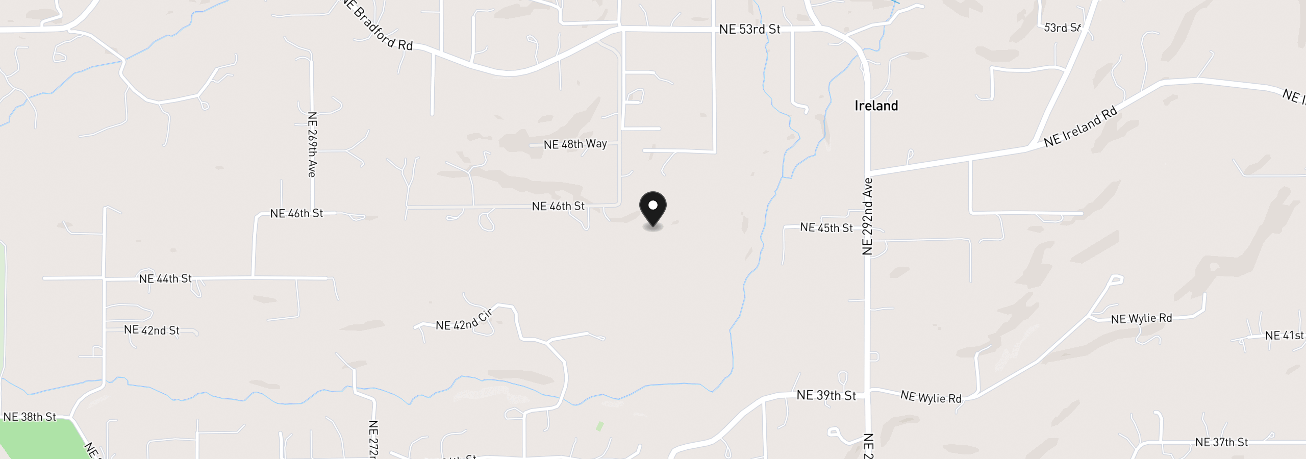 Map showing the location of NE 48th Way Lot A, Camas, Wa 98607