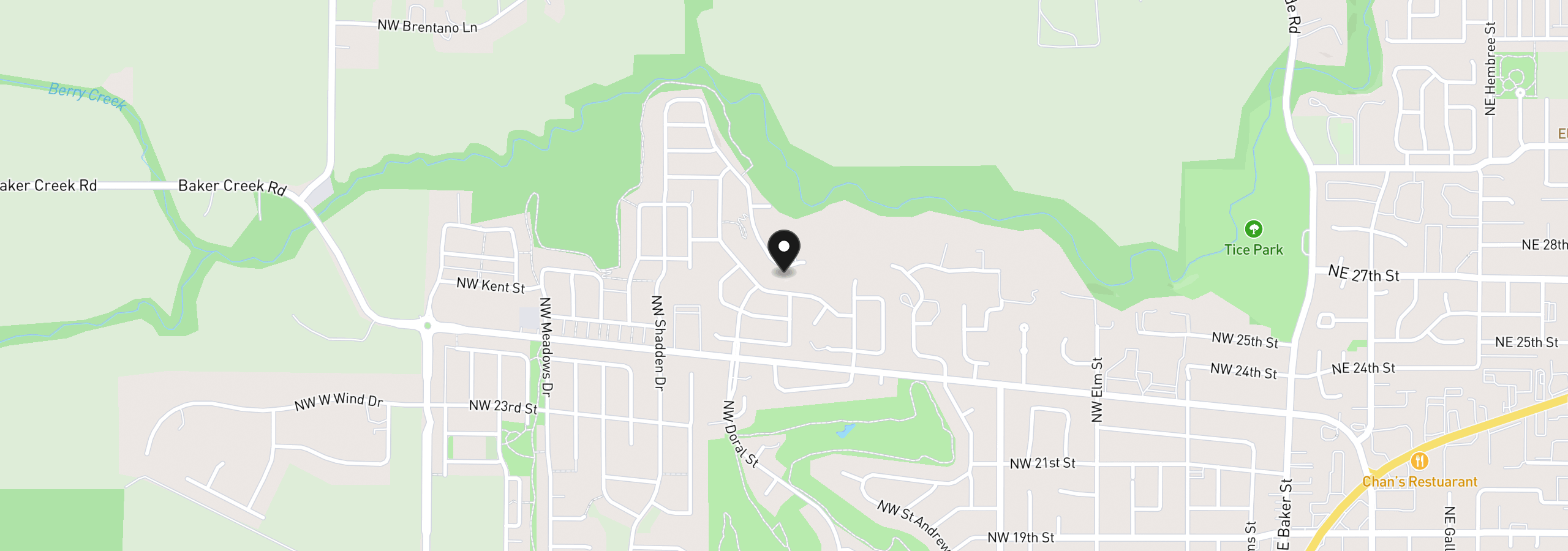Map showing the location of 2727 NW Pinehurst Dr 04, McMinnville, OR 97128