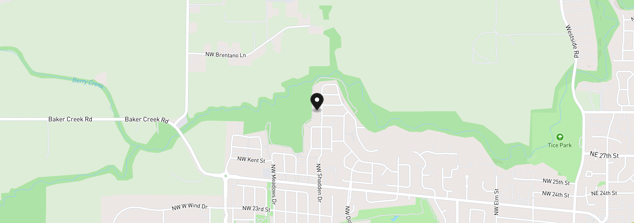 Map showing the location of 3047 NW Shadden Dr 59, McMinnville, OR 97128