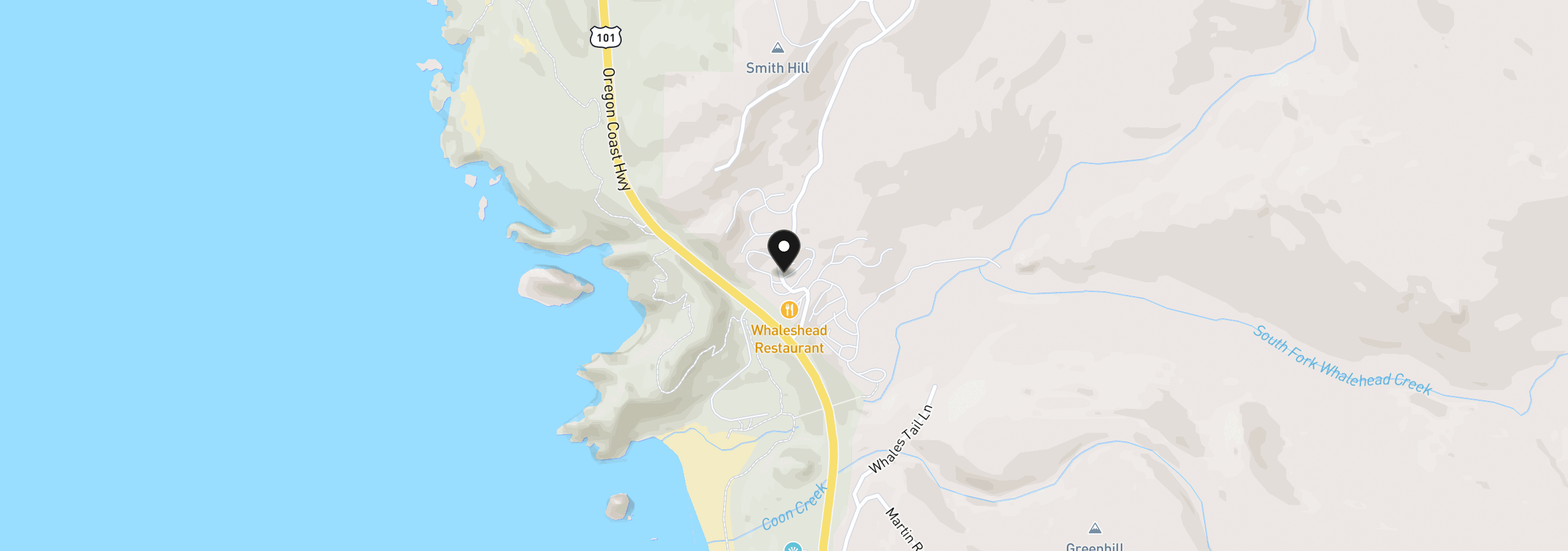 Map showing the location of 19921 Whaleshead Rd M3, Brookings, OR 97415