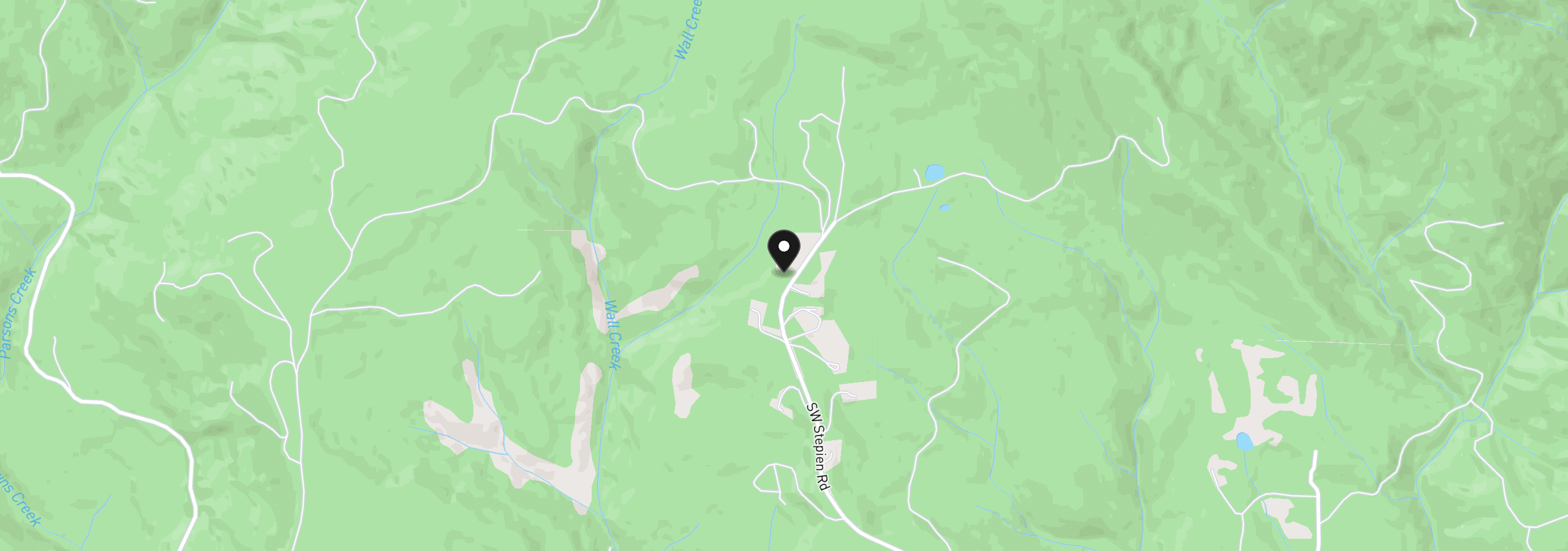 Map showing the location of 0 SW Stepien Rd, Gaston, OR 97119