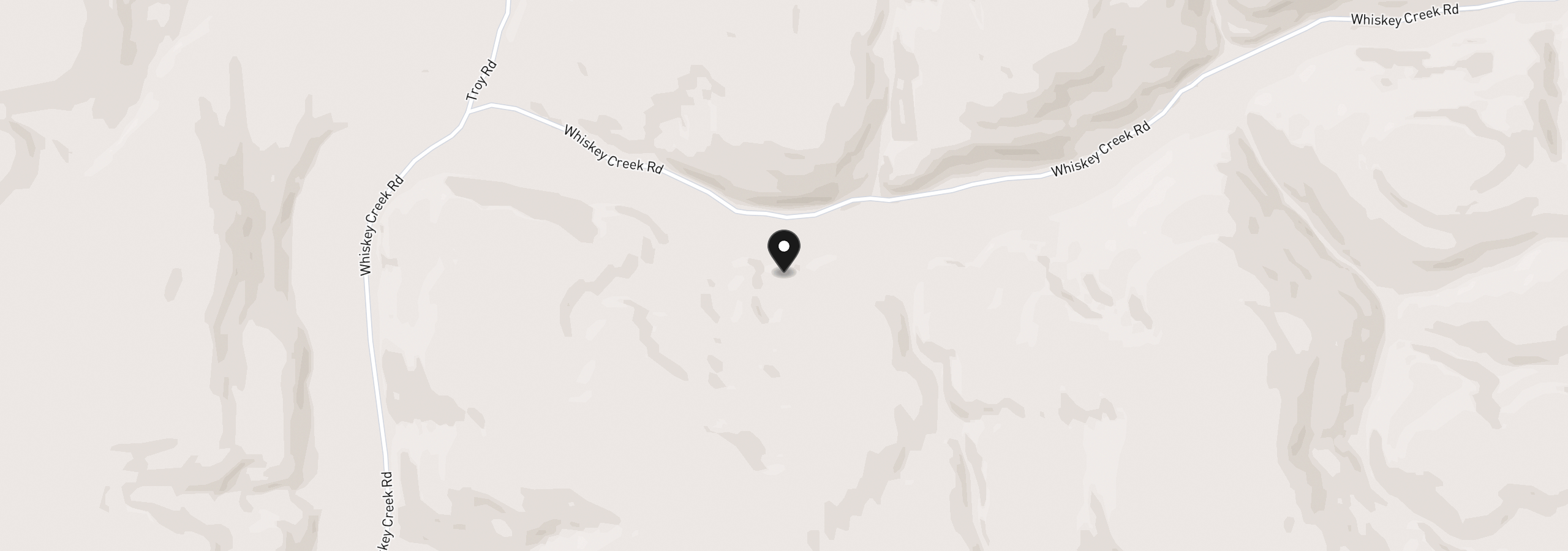Map showing the location of Cabin, Wallowa, OR 97885