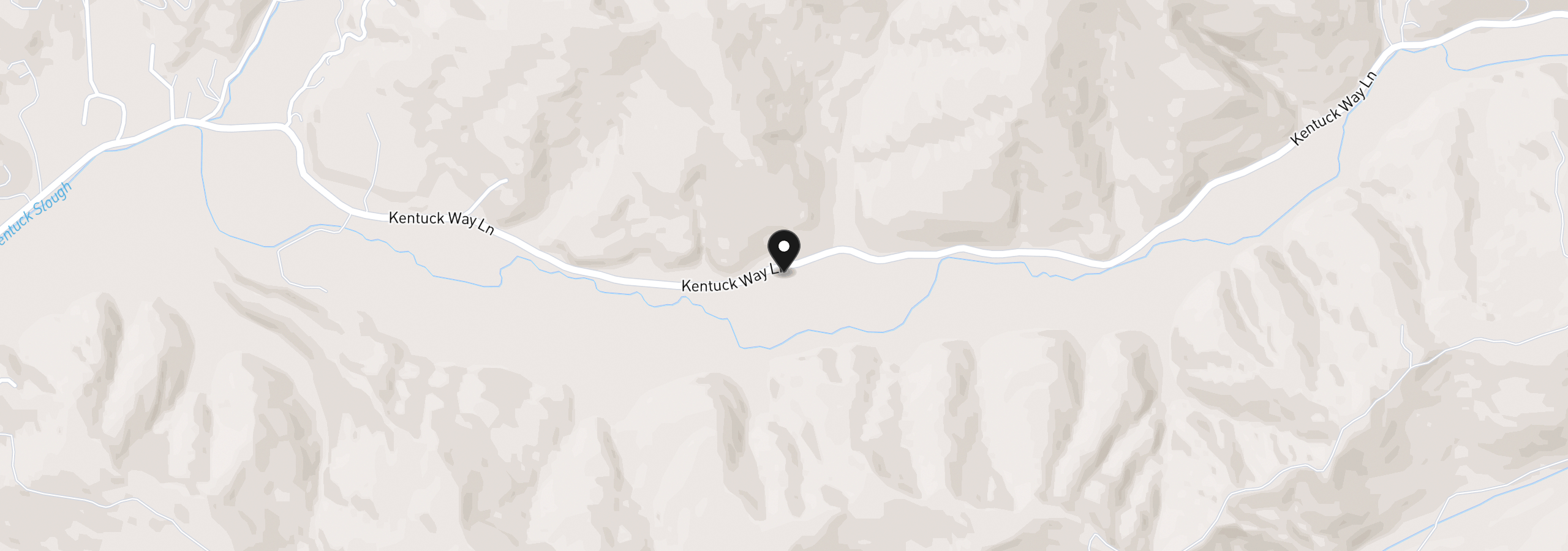 Map showing the location of 95189 Kentuck Way Ln, North Bend, OR 97459