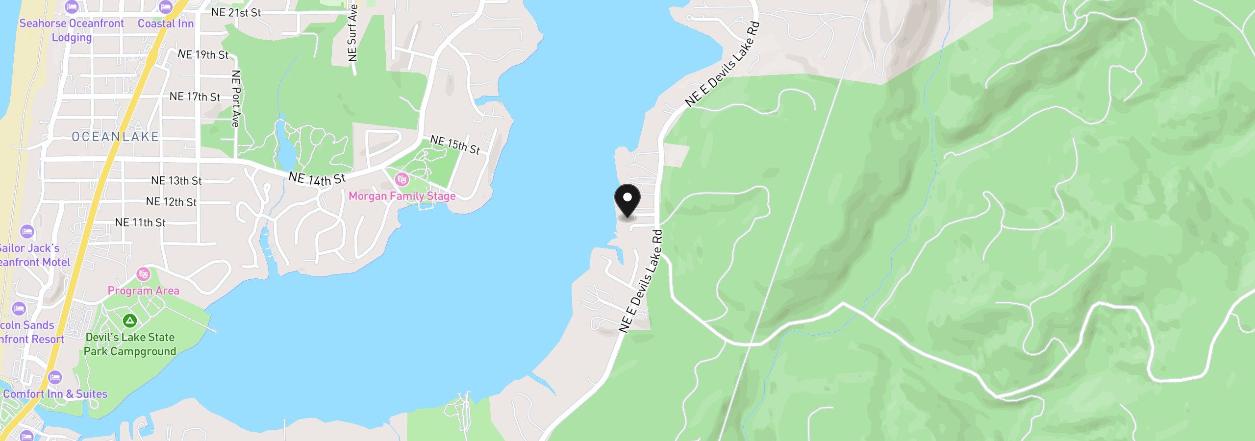 Map showing the location of 3770 NE 12th St, Otis, OR 97368