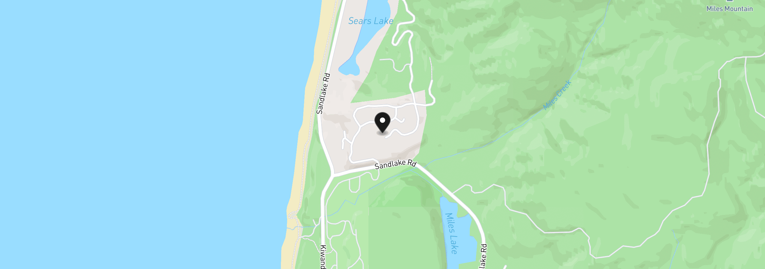 Map showing the location of 55 Meadow view, Cloverdale, OR 97112