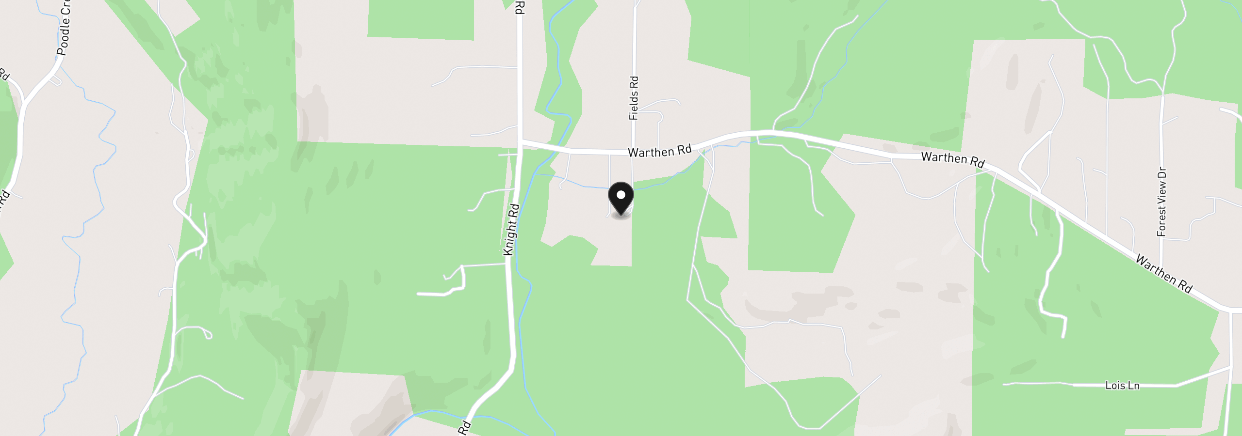 Map showing the location of 23118 Warthen Rd, Elmira, OR 97437