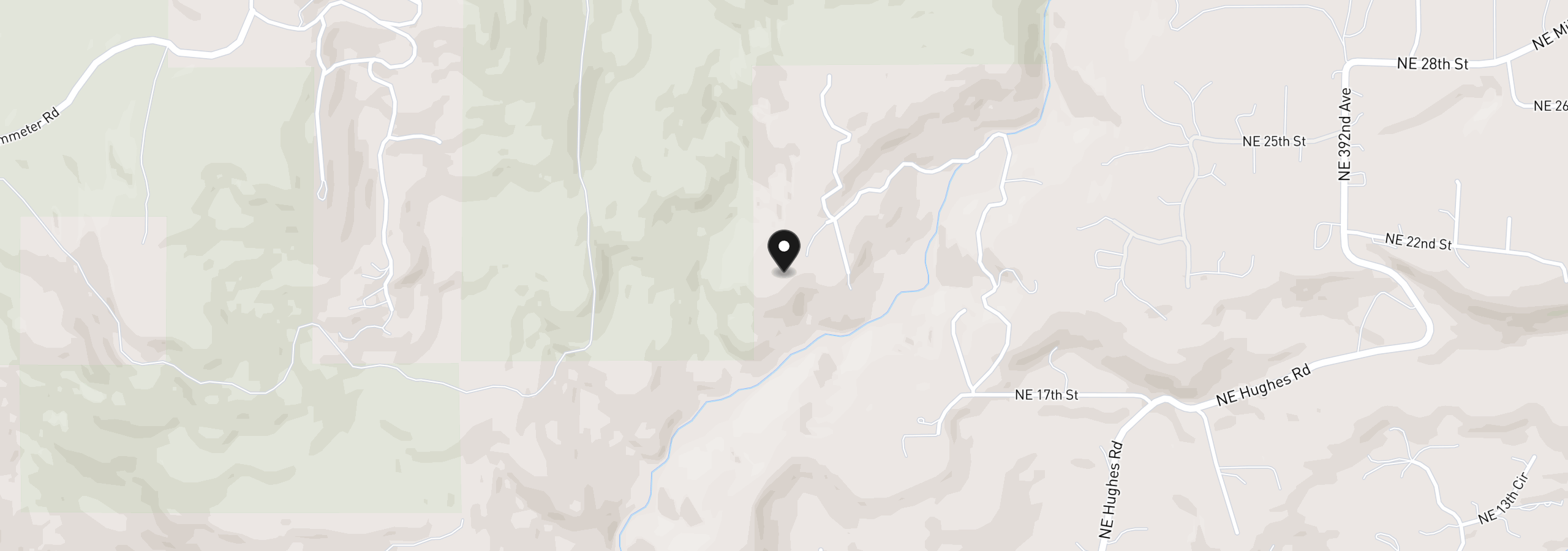 Map showing the location of NE 24th St, Washougal, Wa 98671