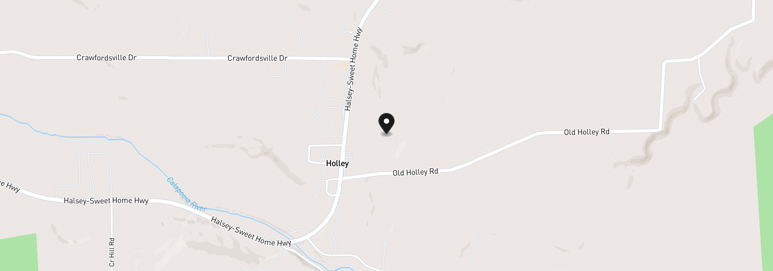 Map showing the location of Highway 228 Lot 3, Sweet Home, OR 97386