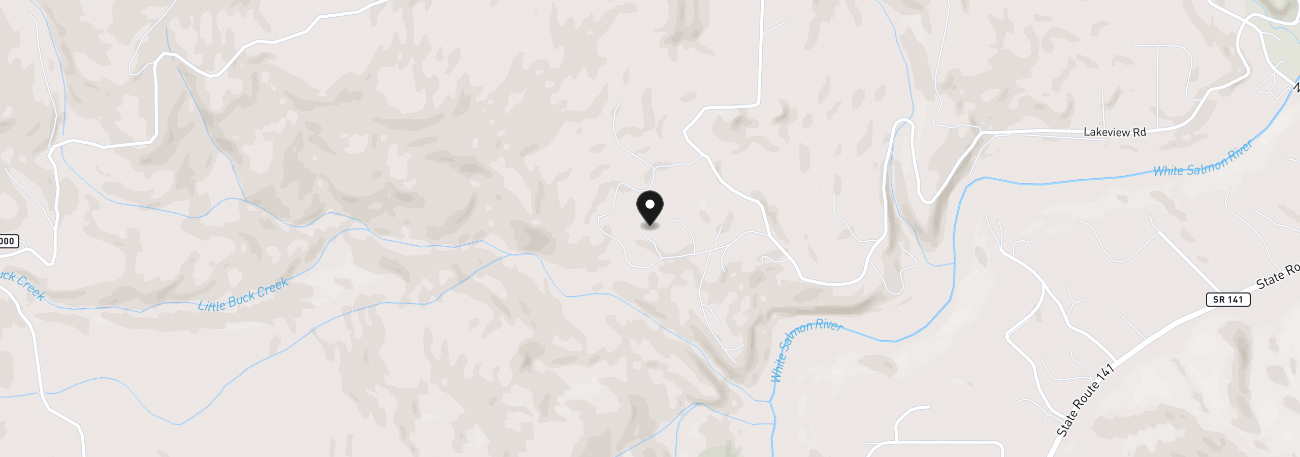 Map showing the location of 232 Upper Lakeview Rd, White Salmon, Wa 98672