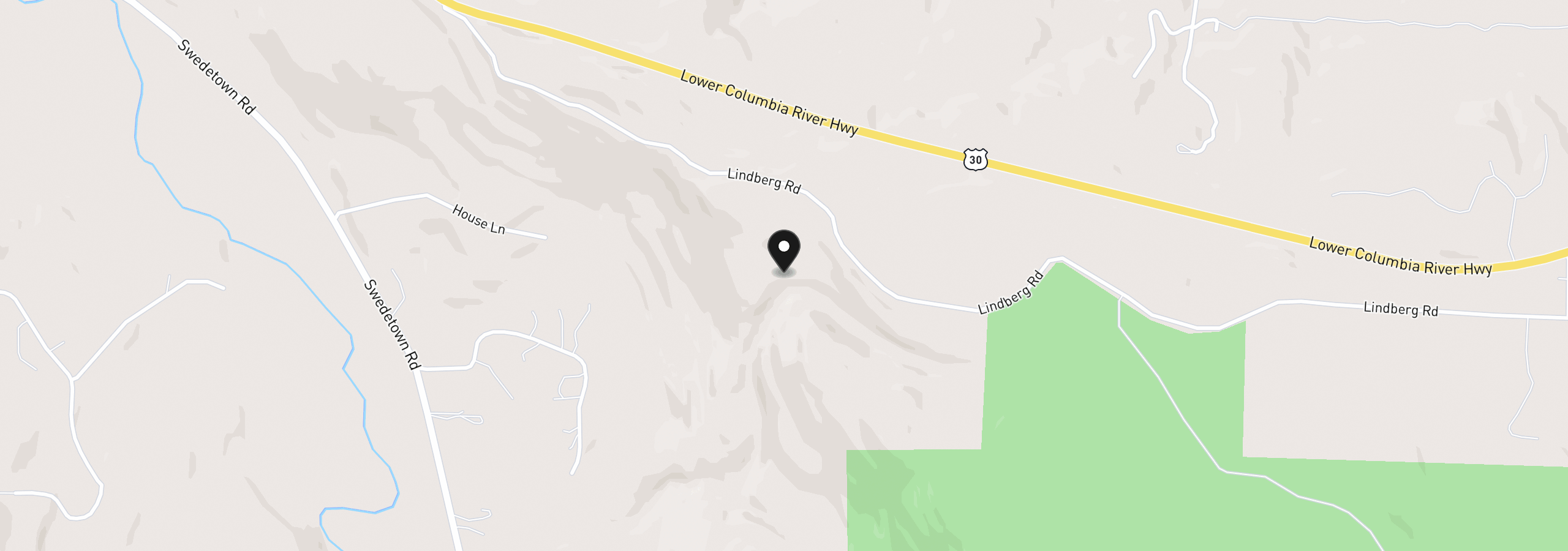 Map showing the location of Lindberg Rd, Clatskanie, OR 97016