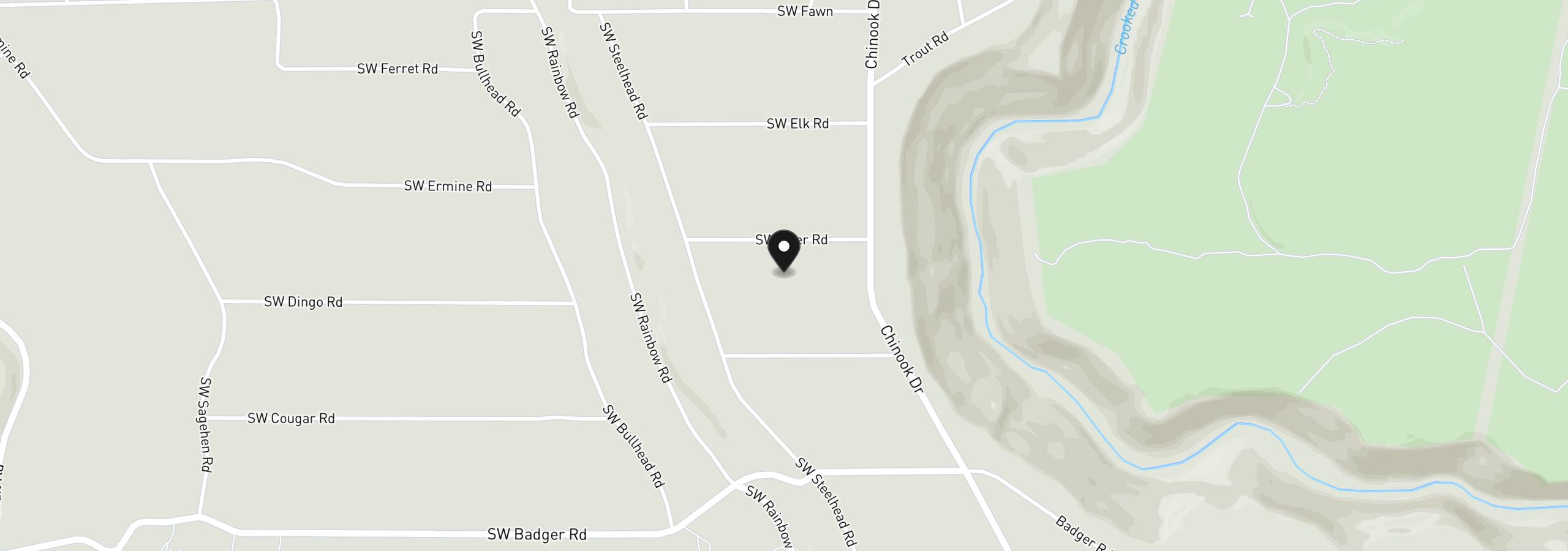 Map showing the location of 5655 SW Deer Rd, Terrebonne, OR 97760