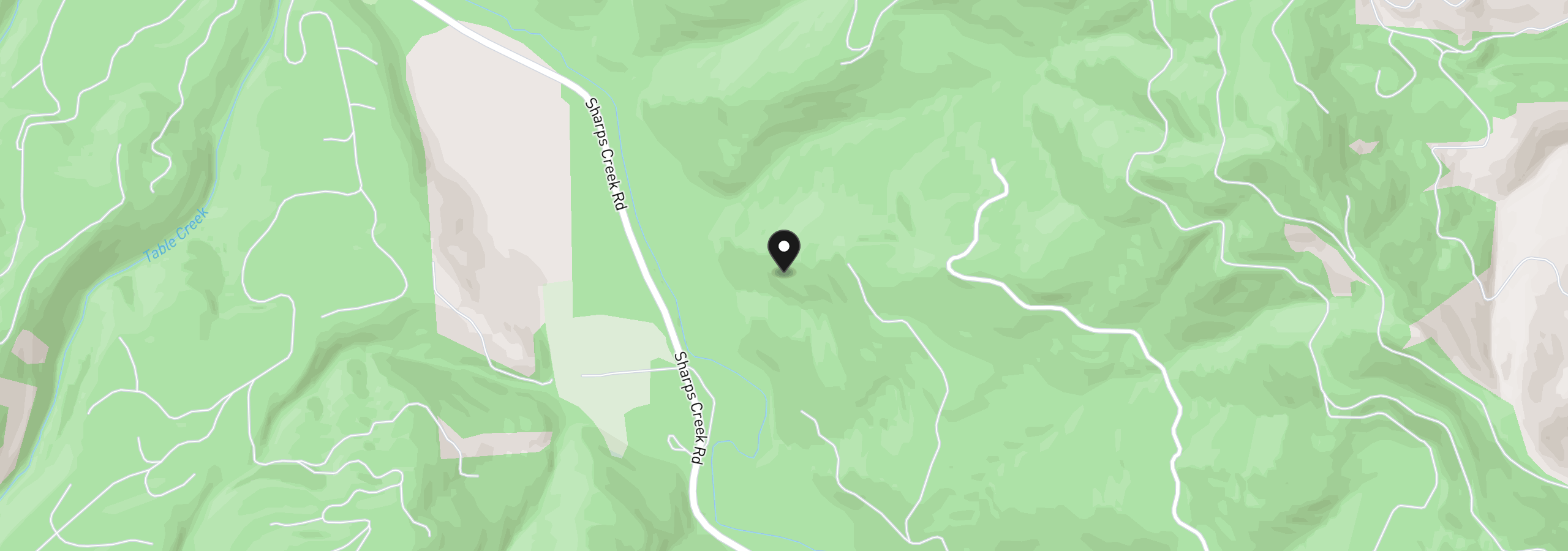 Map showing the location of Sharps Creek Rd, Dorena, OR 97434