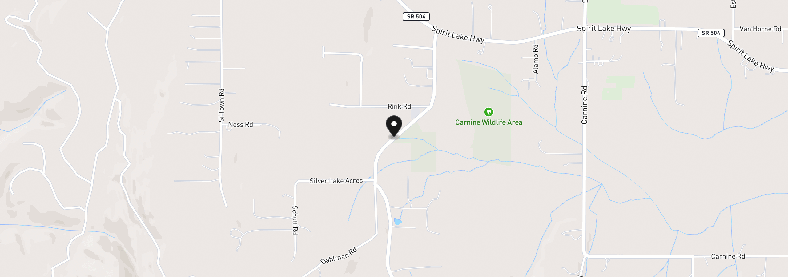 Map showing the location of 0 Silver Lake Rd 5, Castle Rock, Wa 98611
