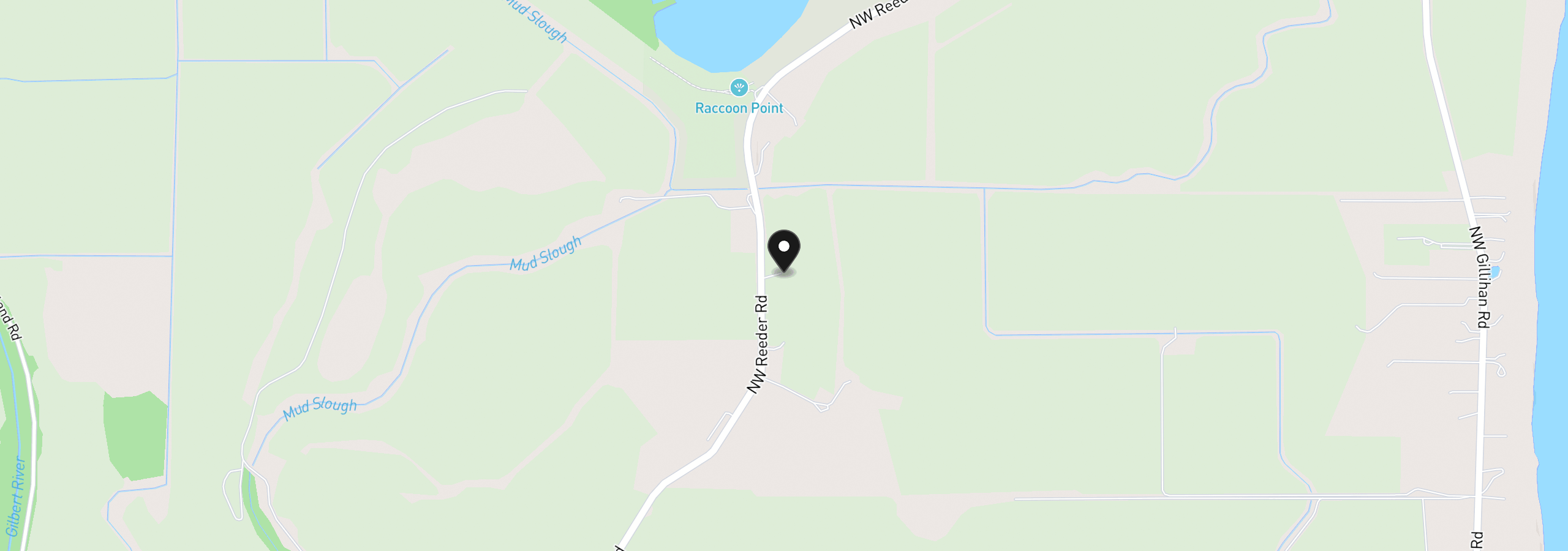 Map showing the location of 22704 NW Reeder Rd, Portland, OR 97231
