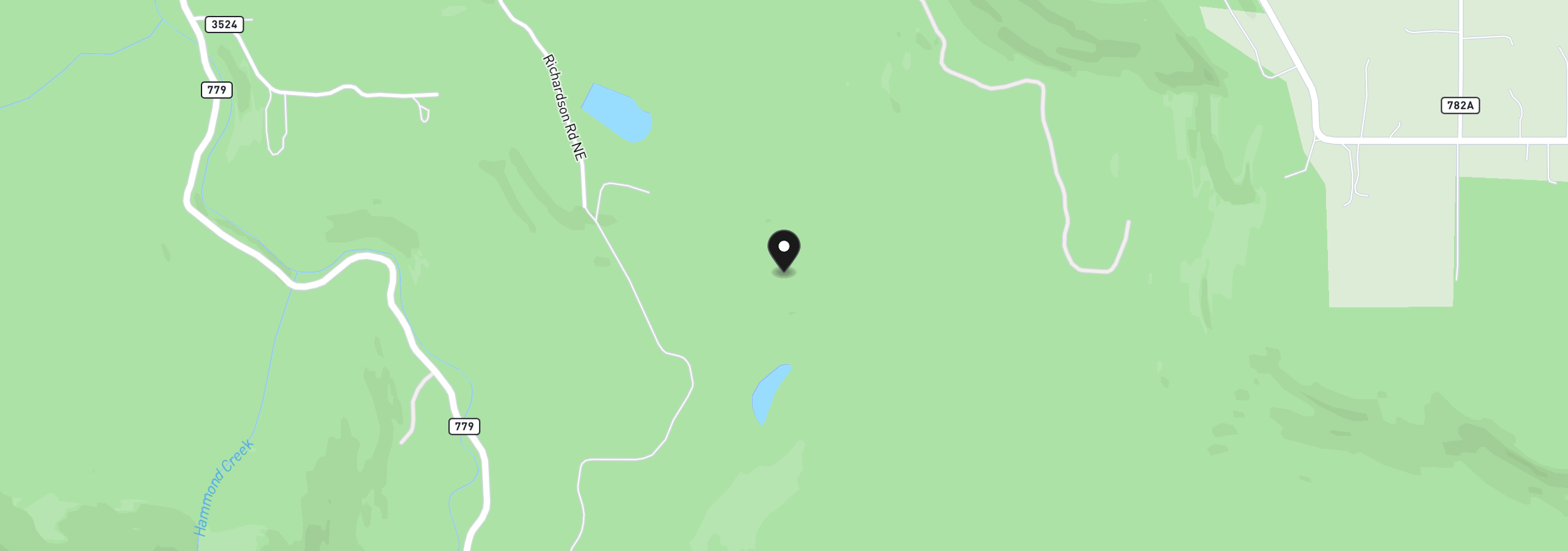 Map showing the location of 000 Crooked Finger Rd, Scotts Mills, OR 97375