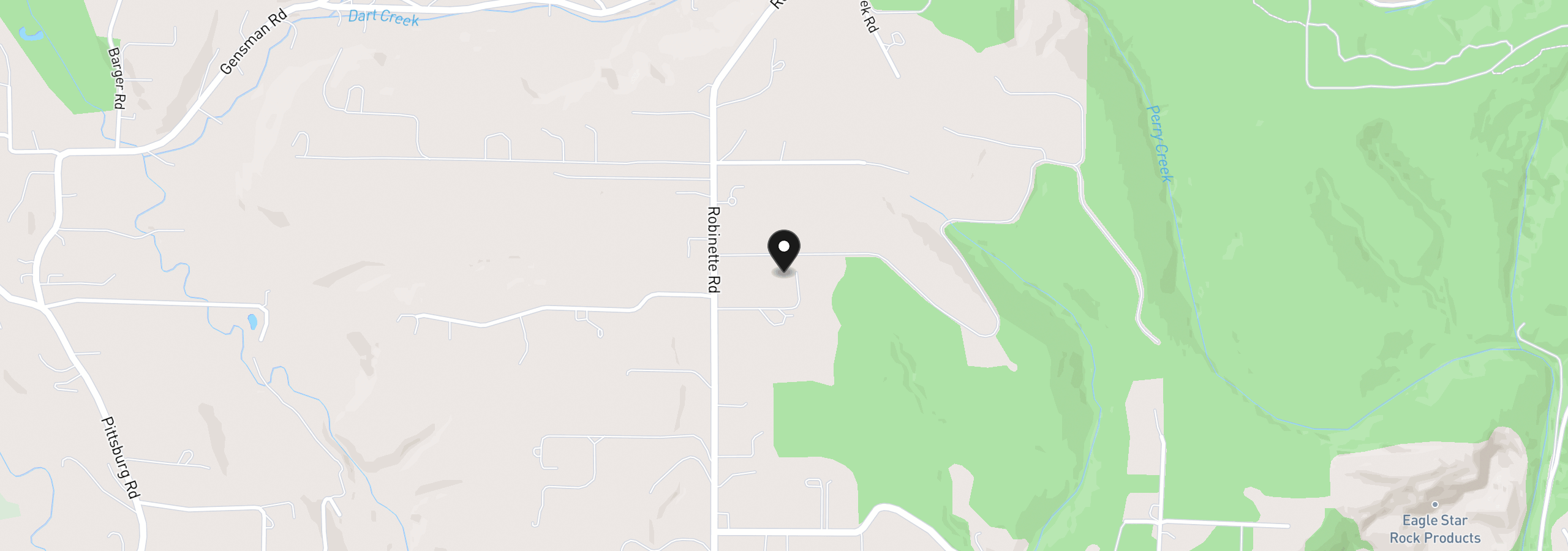 Map showing the location of 60750 Robinette Rd, St. Helens, OR 97051