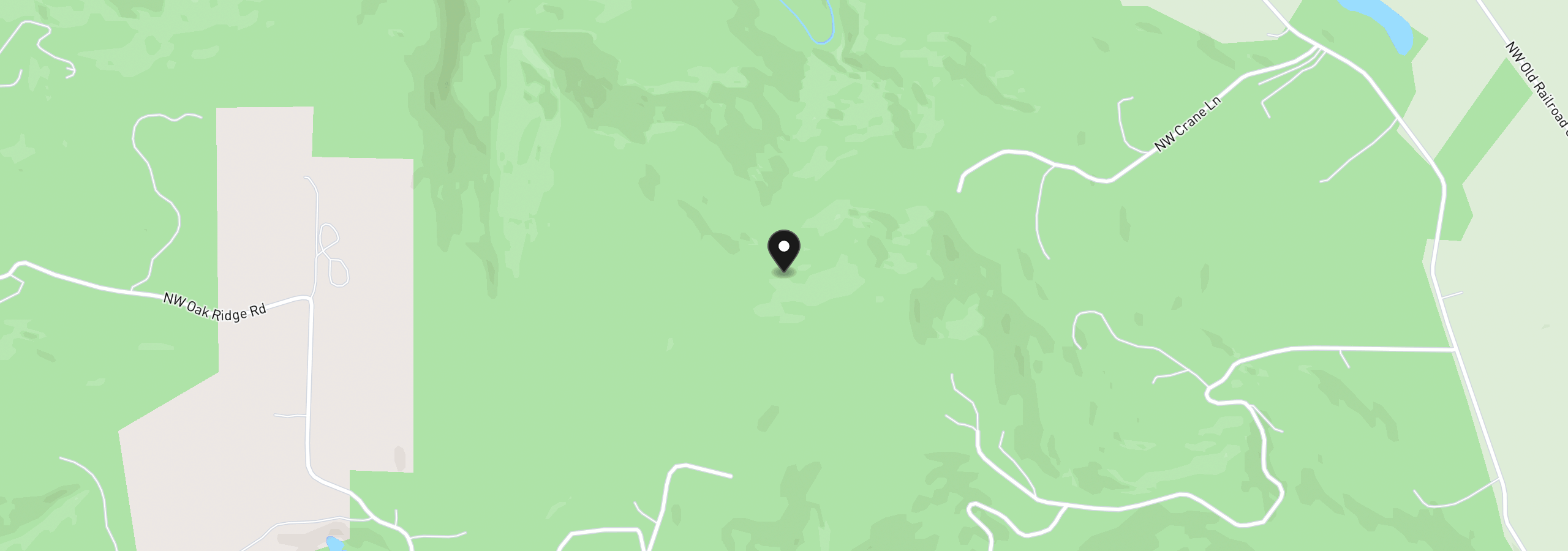 Map showing the location of 0 NW Crane (1), Yamhill, OR 97148
