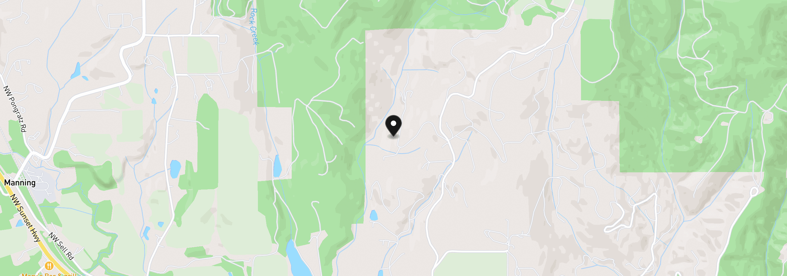 Map showing the location of 0 NW Green Mountain Rd., Banks, OR 97106