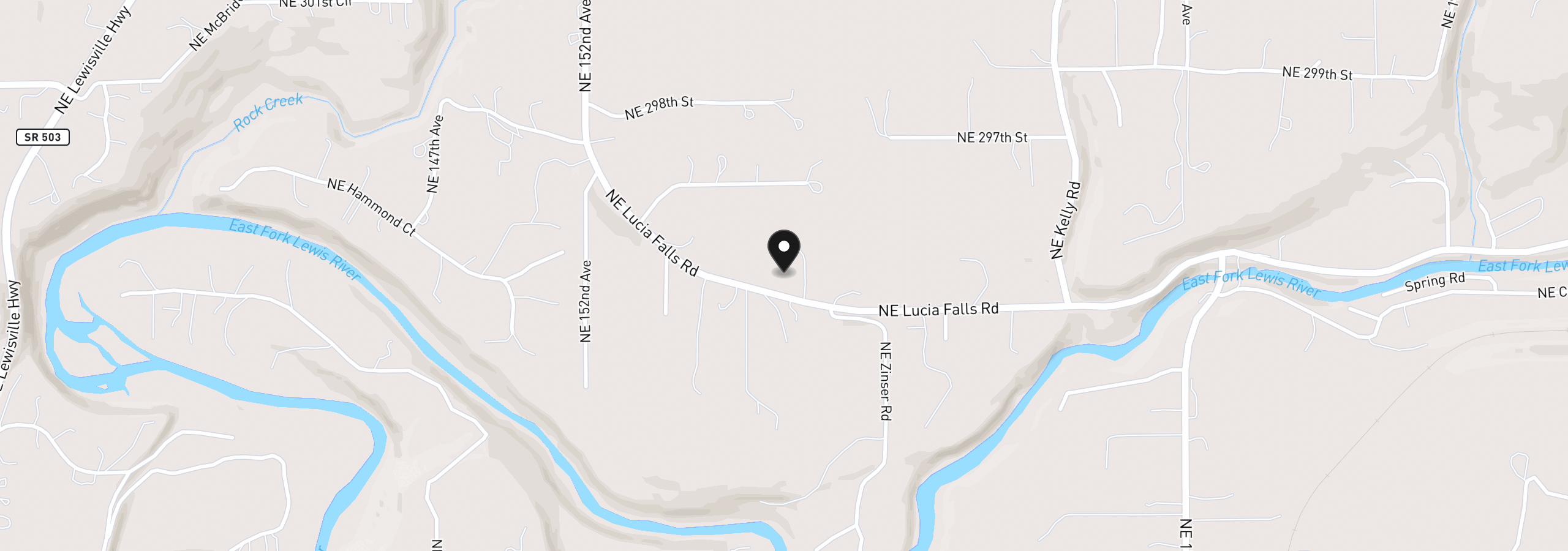 Map showing the location of 0000 NE Lucia Falls Rd 3, Battle Ground, Wa 98604