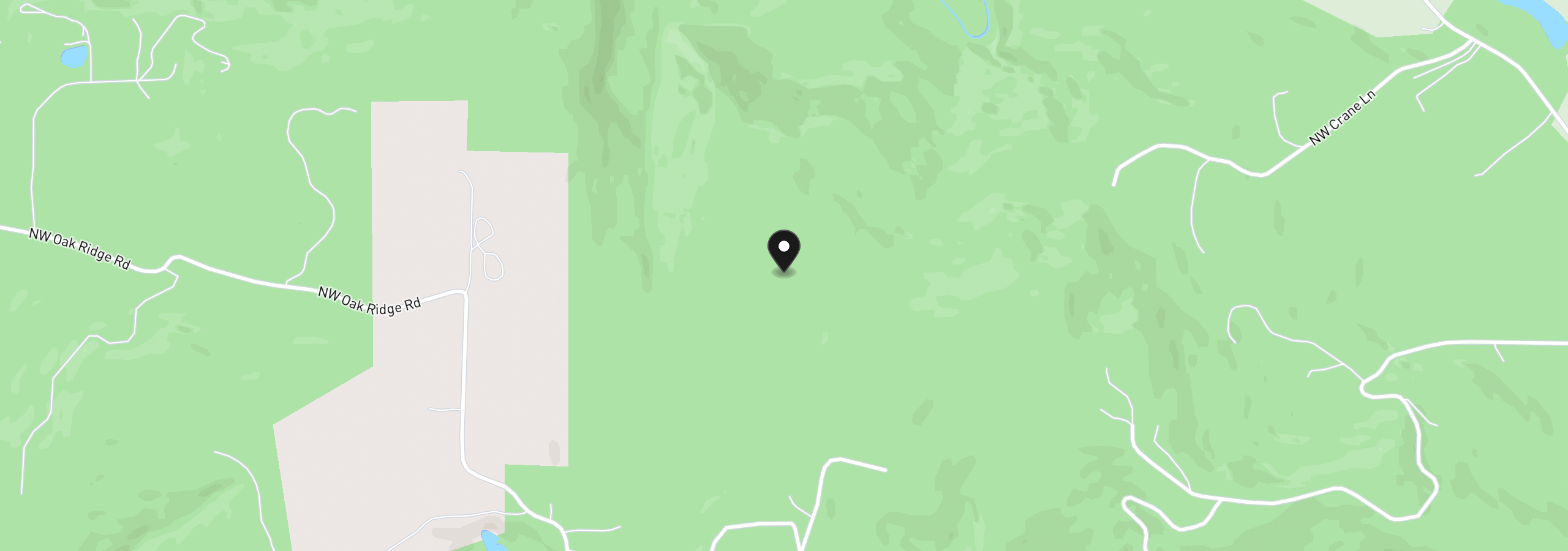 Map showing the location of 00 NW Crane (2), Yamhill, OR 97148