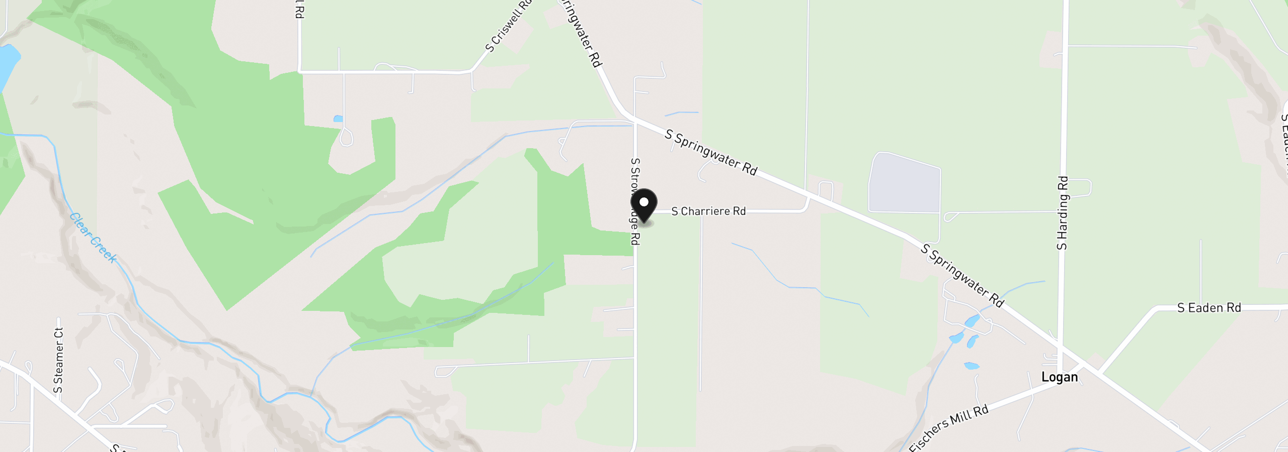 Map showing the location of 0 S Strowbridge Rd, Oregon City, OR 97045