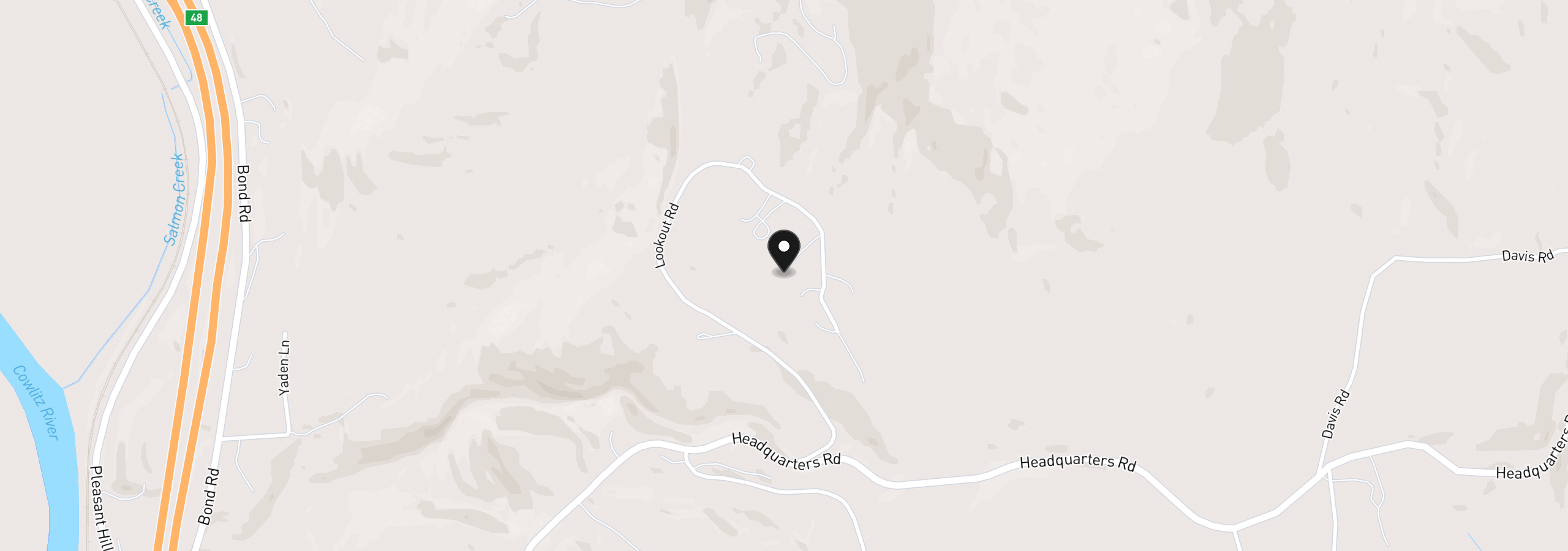 Map showing the location of 966 Lookout Rd, Castle Rock, Wa 98611