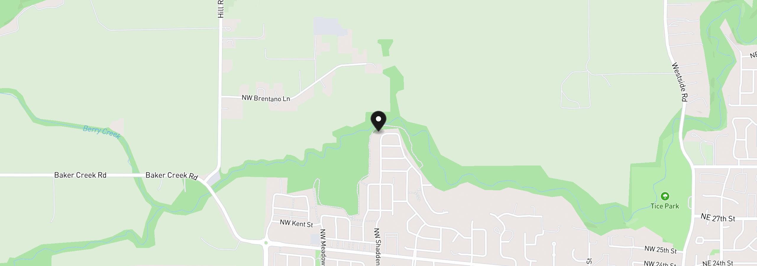 Map showing the location of 1599 NW Pinehurst Dr 68, McMinnville, OR 97128
