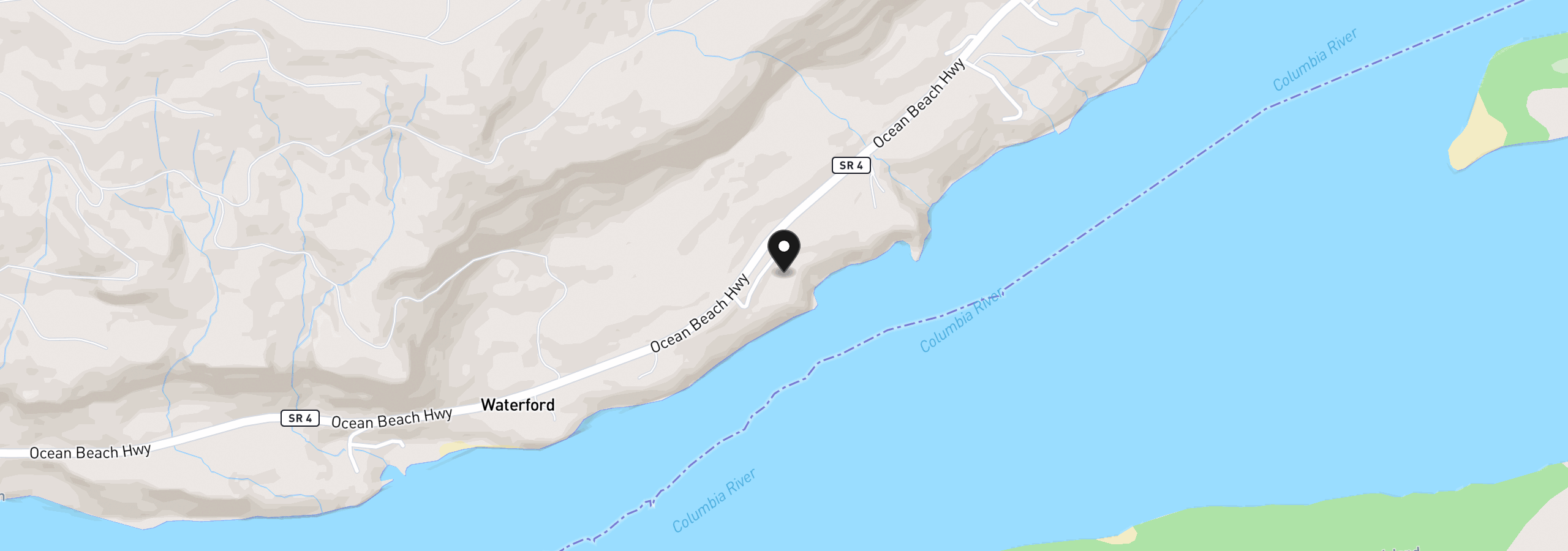 Map showing the location of 22 Edge Water Dr, Cathlamet, Wa 98612