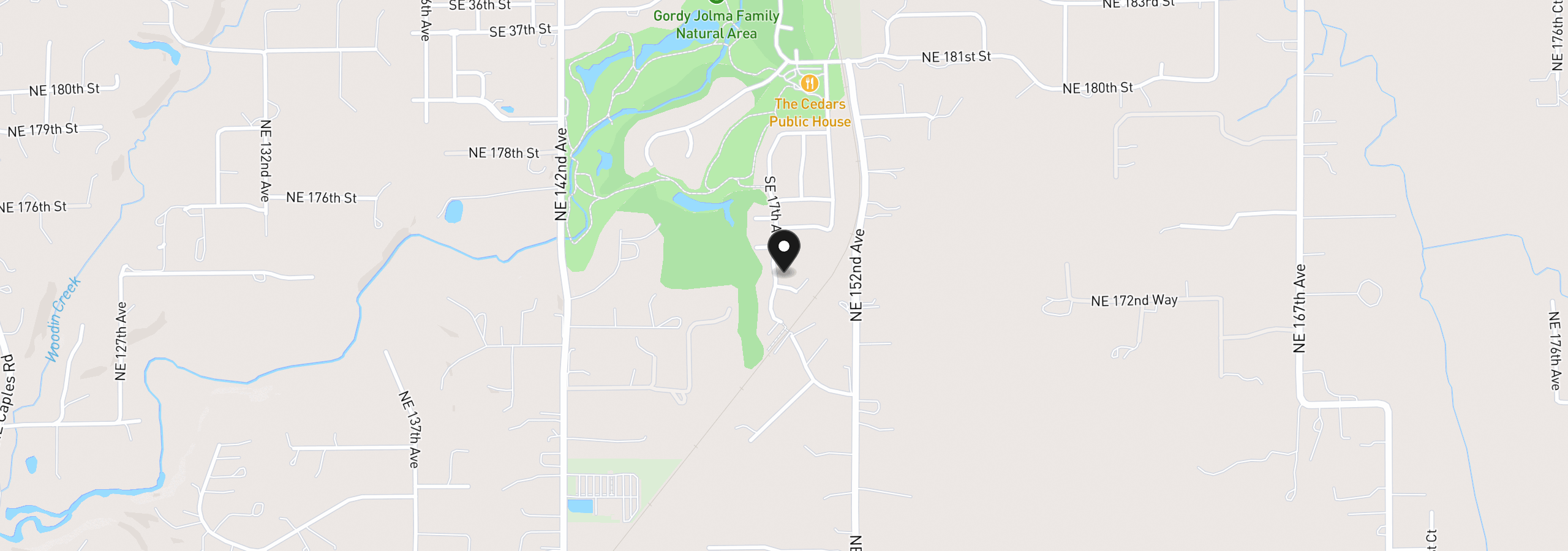 Map showing the location of 4417 SE 17th Ave, Brush Prairie, Wa 98606