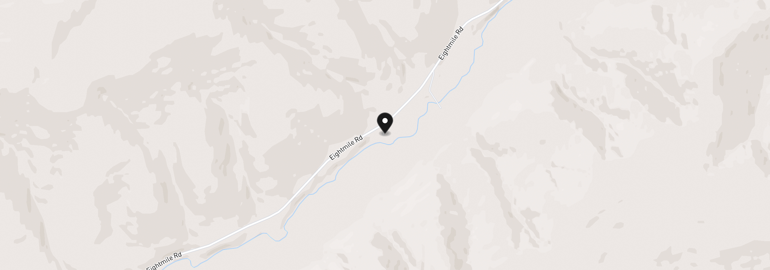 Map showing the location of 6100 Eight Mile Rd, The Dalles, OR 97058