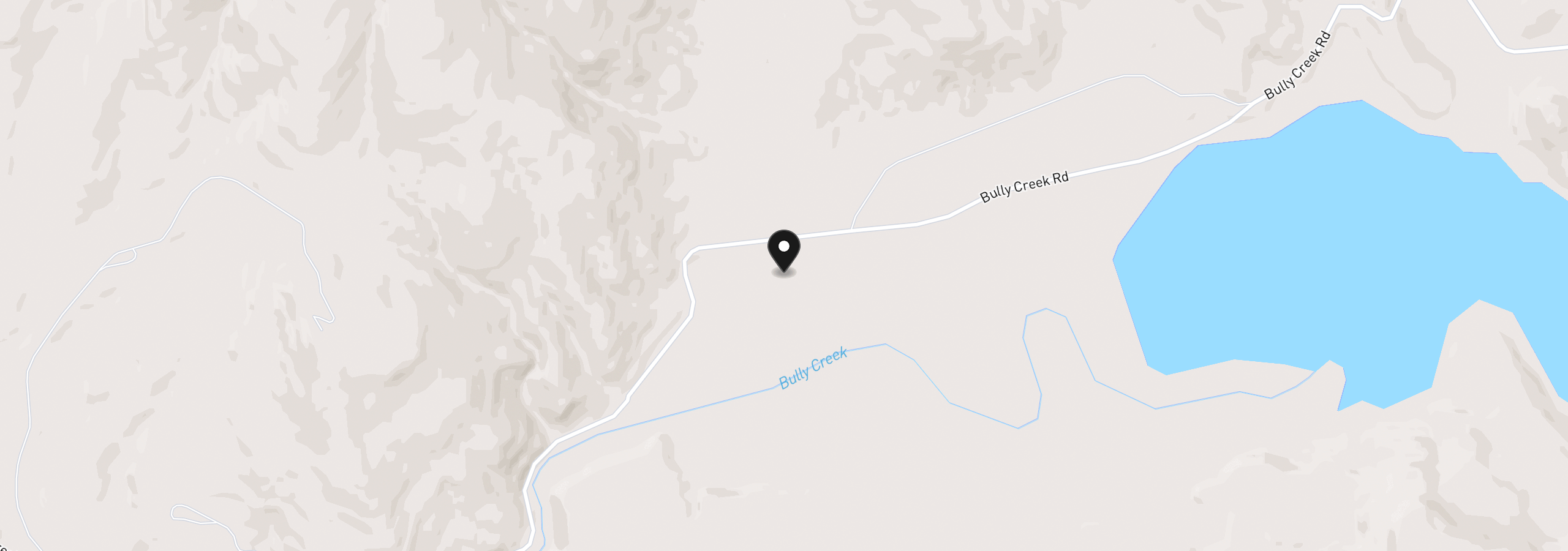 Map showing the location of Bully Creek Rd, Vale, OR 97918