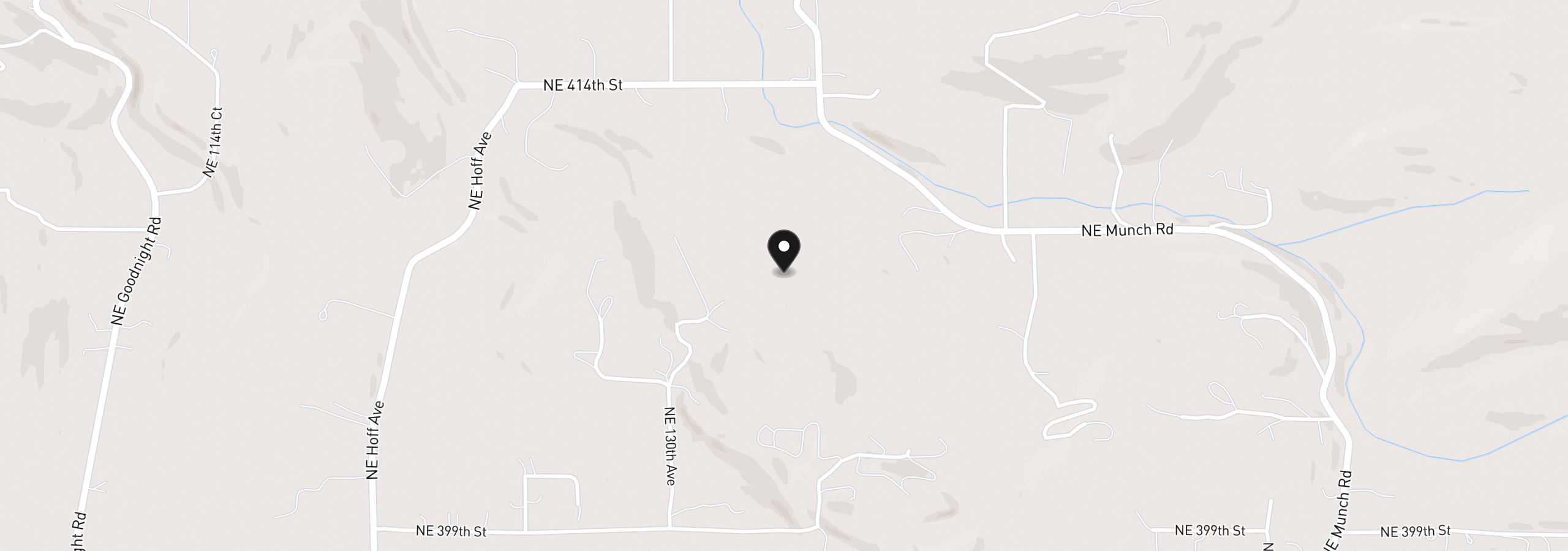 Map showing the location of 13500 NE 406th St, Amboy, Wa 98601