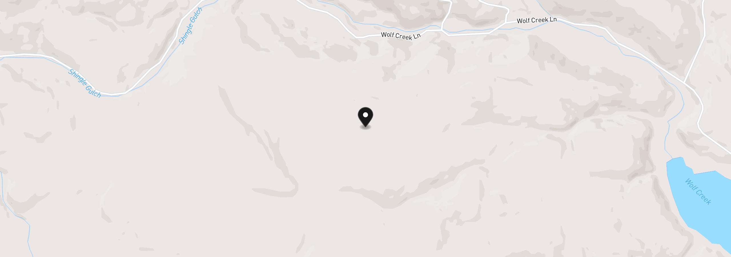 Map showing the location of 62924 Wolf Creek Ln, North Powder, OR 97867