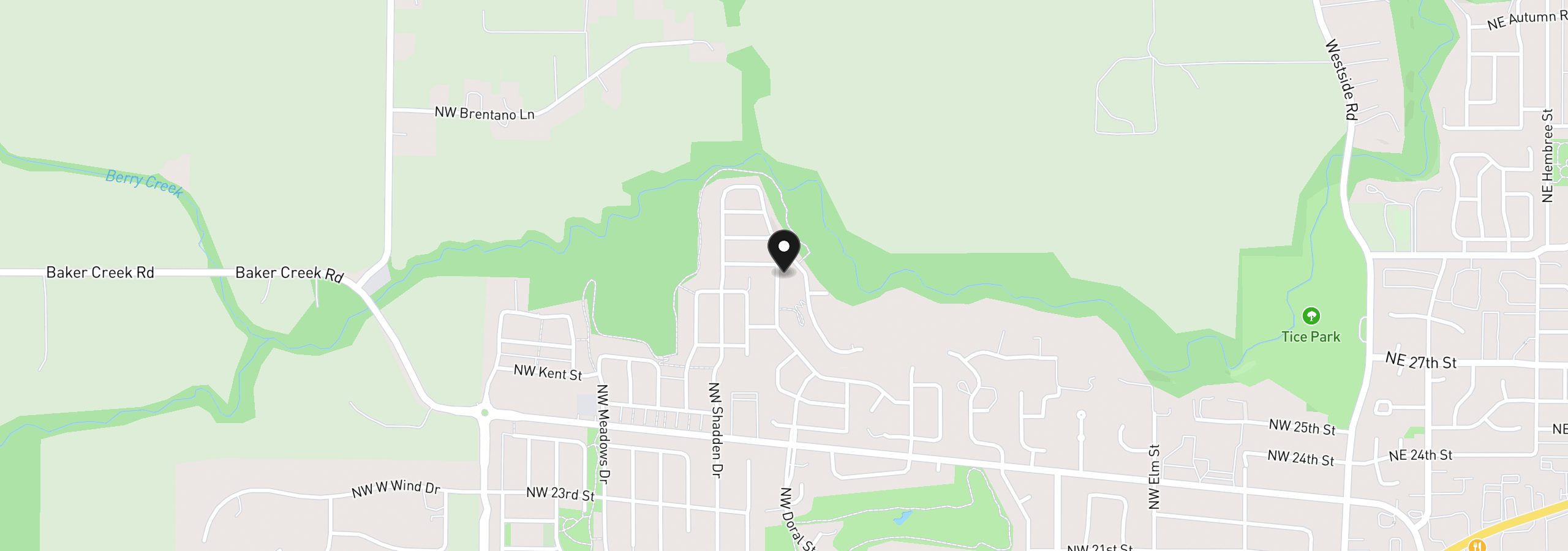 Map showing the location of 2960 NW Pinot Noir Dr 18, McMinnville, OR 97128