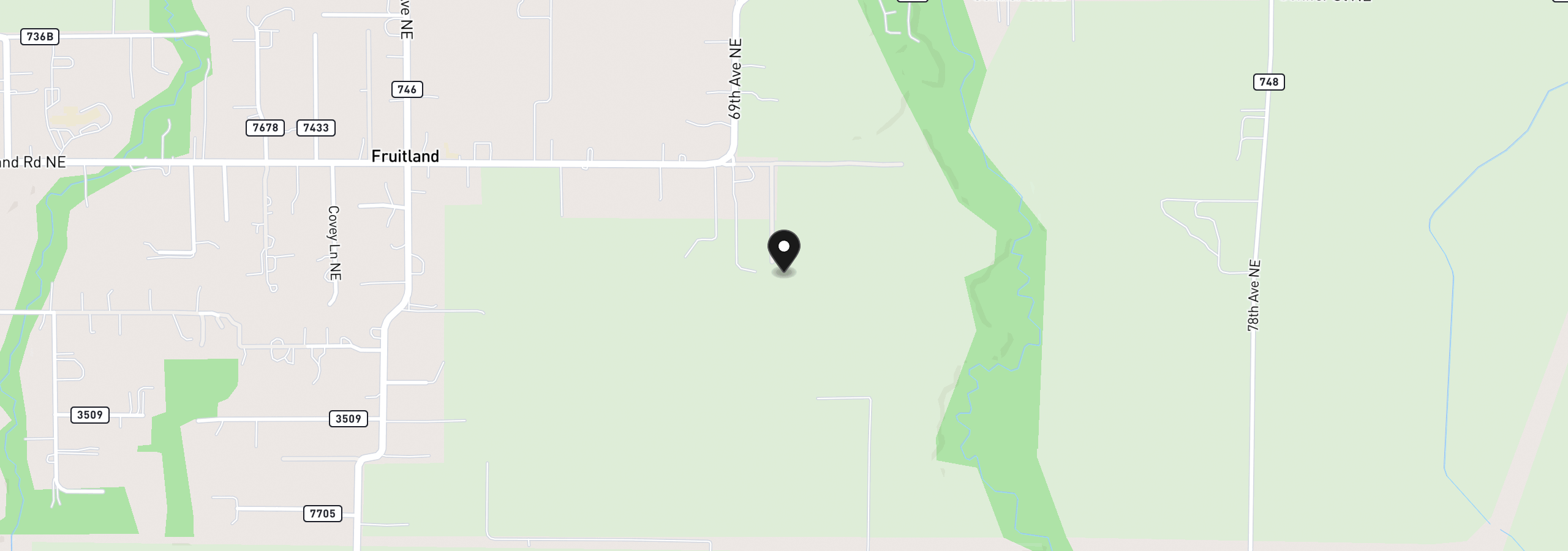 Map showing the location of 752 Macinness Ln, Salem, OR 97317